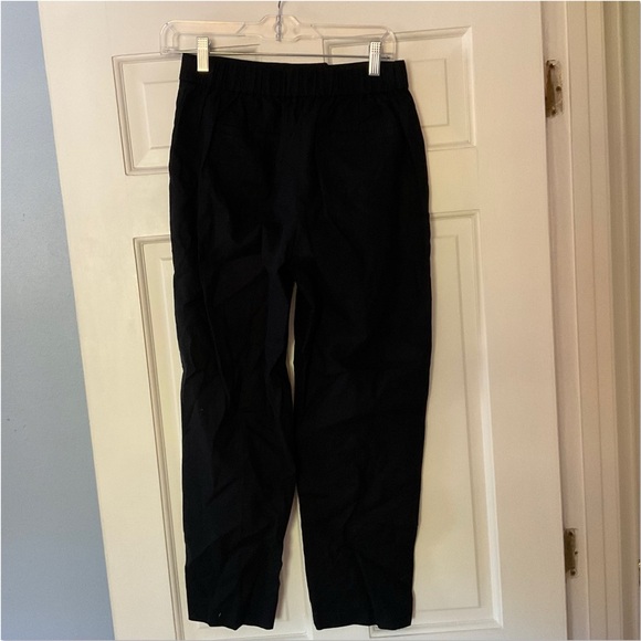 J.Crew Linen-cotton blend sailor pant Black Size 2 NWT Capsule Wardrobe Staple - Picture 9 of 11